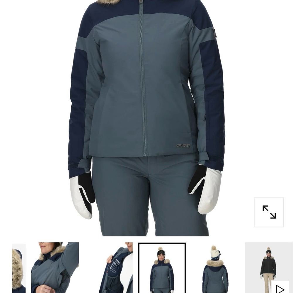 Spyder Teal Women Ski/Snowboard Jacket and Pants Set - Picture 10 of 11